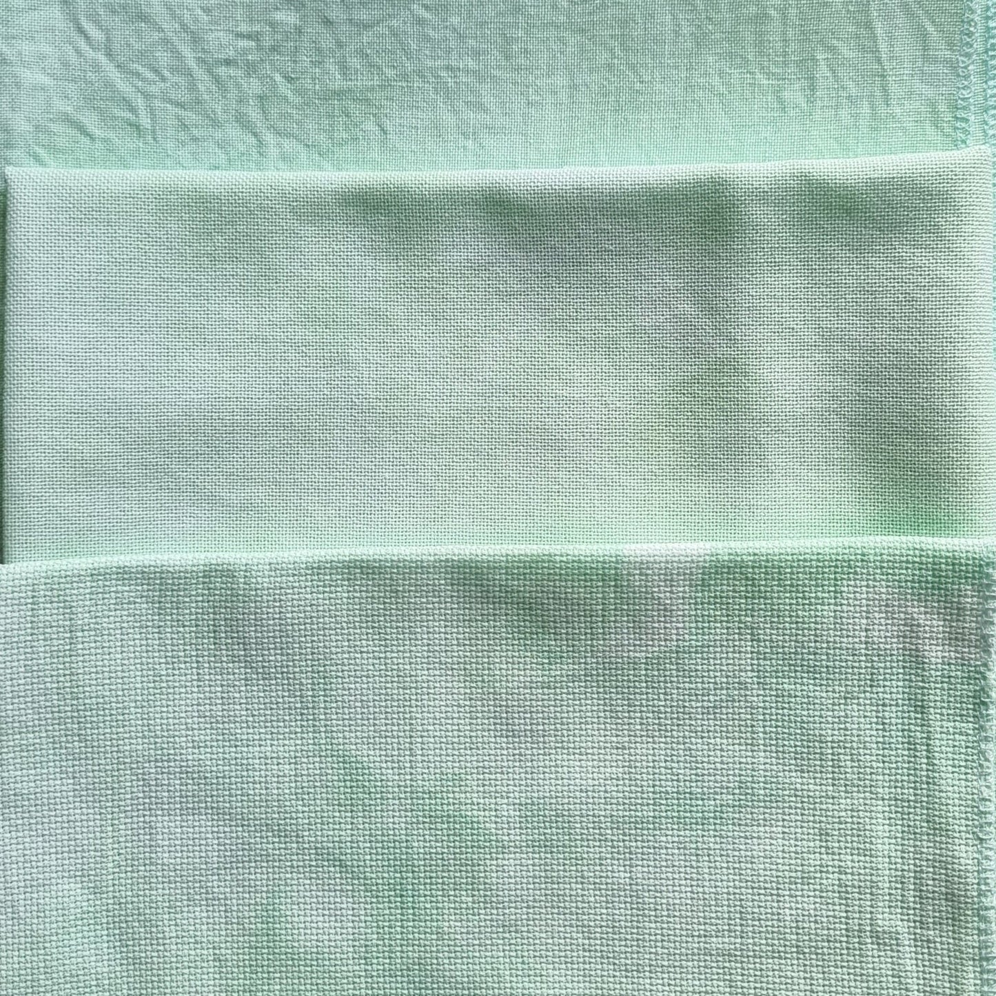 Mint Whisper - Hand-Dyed Zweigart Cross Stitch Fabric