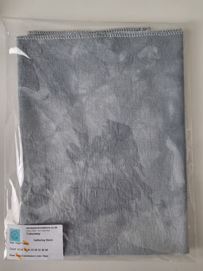 Gathering Storm 18ct Aida - Hand-Dyed Zweigart Cross Stitch Fabric