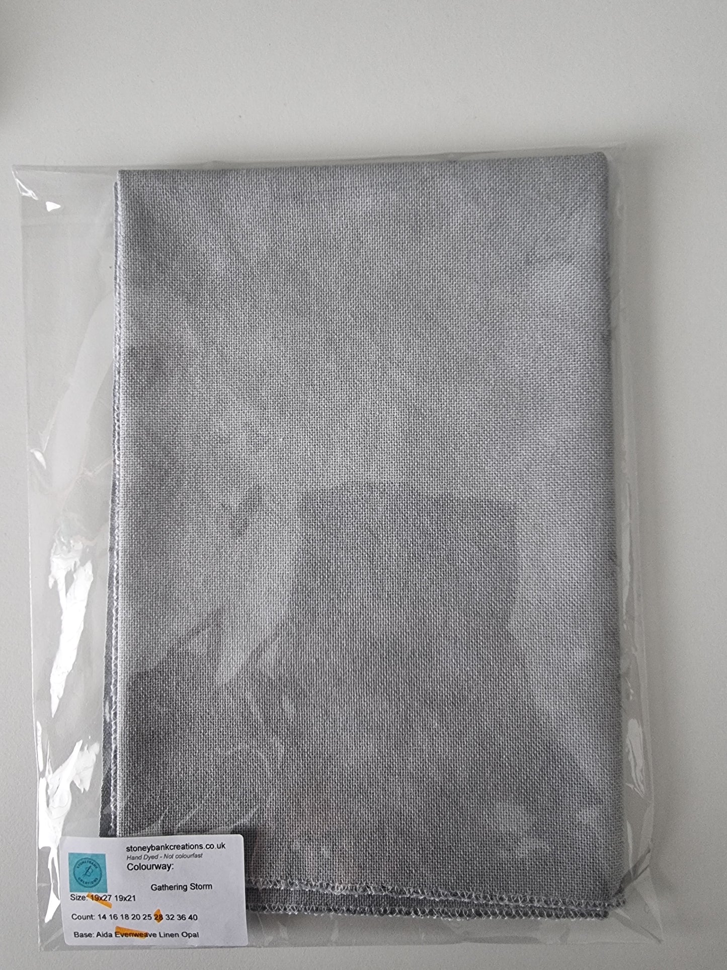 Gathering Storm 28ct Evenweave - Hand-Dyed Zweigart Cross Stitch Fabric