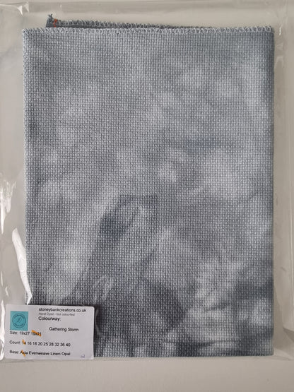 Gathering Storm 14ct Aida - Hand-Dyed Zweigart Cross Stitch Fabric