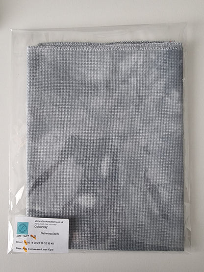 Gathering Storm 14ct Aida - Hand-Dyed Zweigart Cross Stitch Fabric