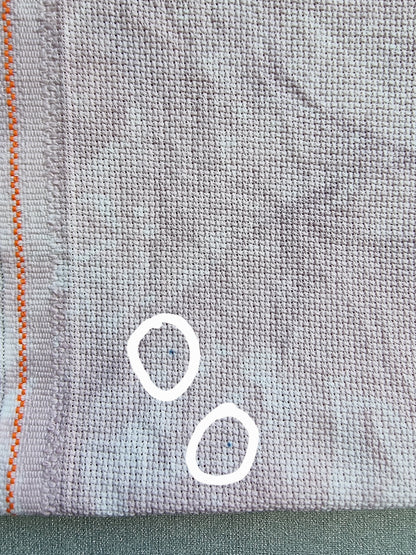 Manor Mist 18ct Aida - Hand-Dyed Zweigart Cross Stitch Fabric 500