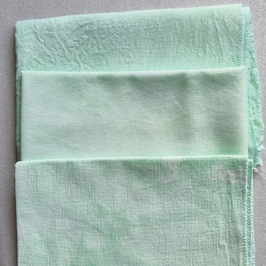 Mint Whisper - Hand-Dyed Zweigart Cross Stitch Fabric